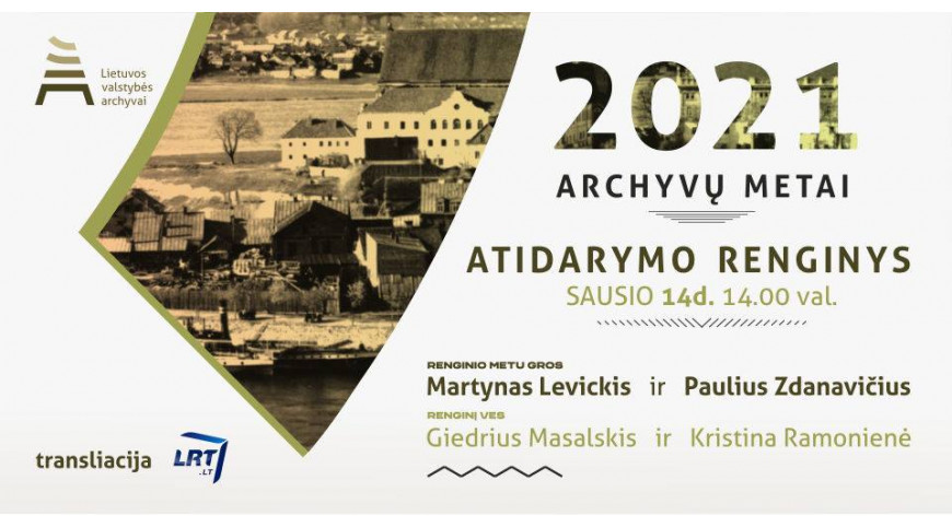 „Sausio 14 dieną 14 val. tiesiogiai iš Vilniaus rotušės archyvarų bendruomenė atidarys Archyvų metus
